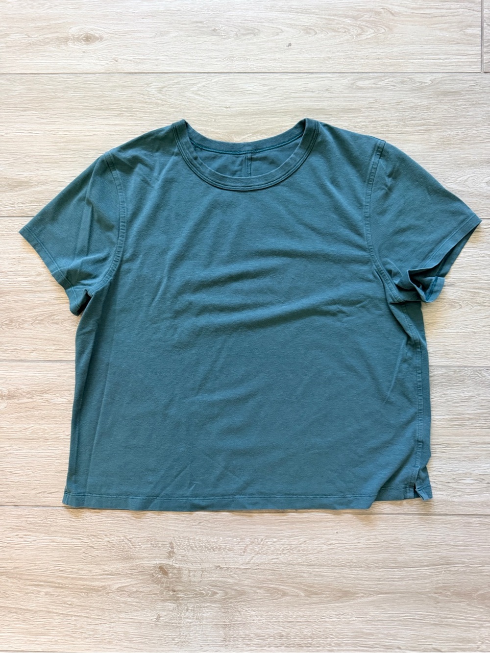 lululemon athletica Short Sleeve Crew Tee in Teal Green